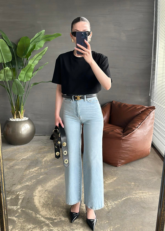 Premium Dilvin Basic Tshirt SİYAH