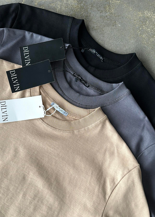 Premium Dilvin Basic Tshirt SİYAH