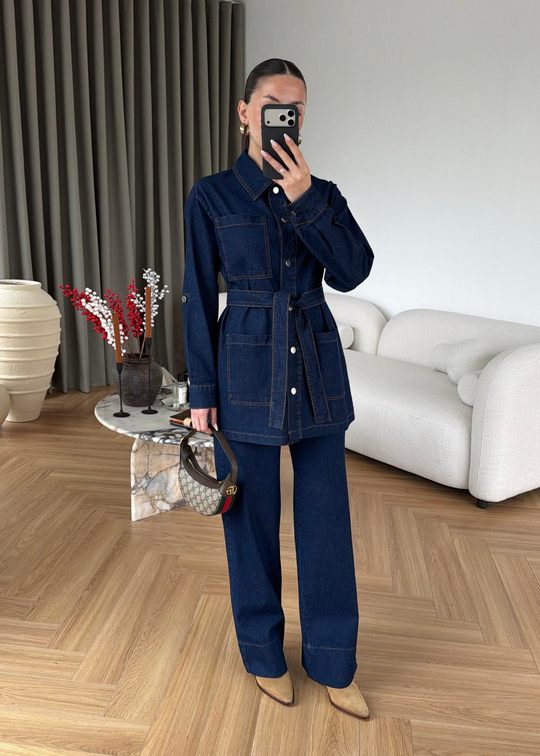 Rebeca Denim Takım LACİVERT