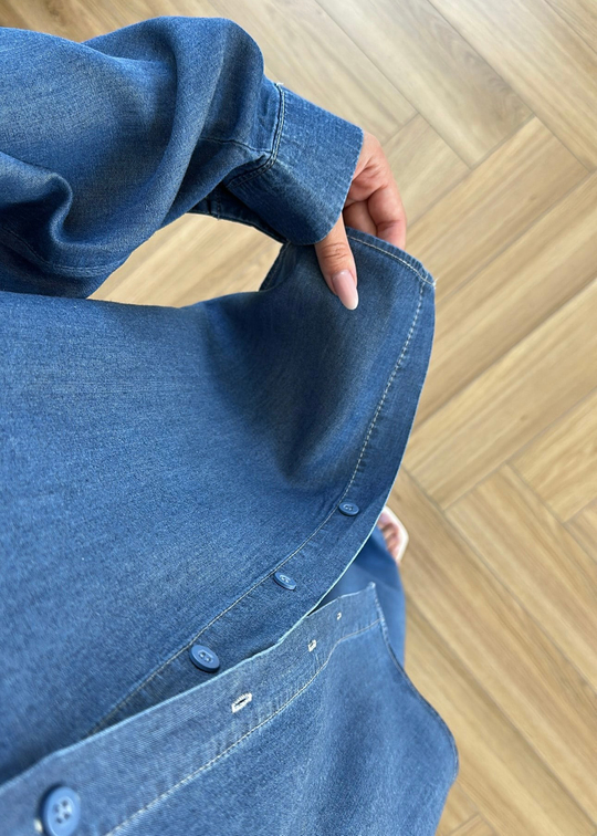Riva Denim Tensel Takım Koyu Mavi