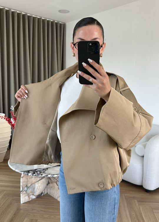 Roxy Kruvaze Trençkot CAMEL