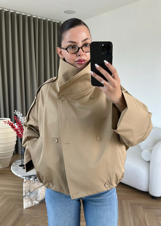 Roxy Kruvaze Trençkot CAMEL