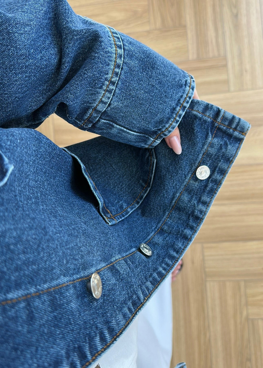 Royal Cepli Denim Ceket MAVİ