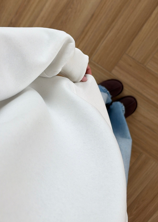 Şardonlu Basic Sweat BEYAZ