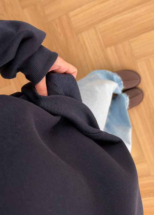 Şardonlu Basic Sweat LACİVERT