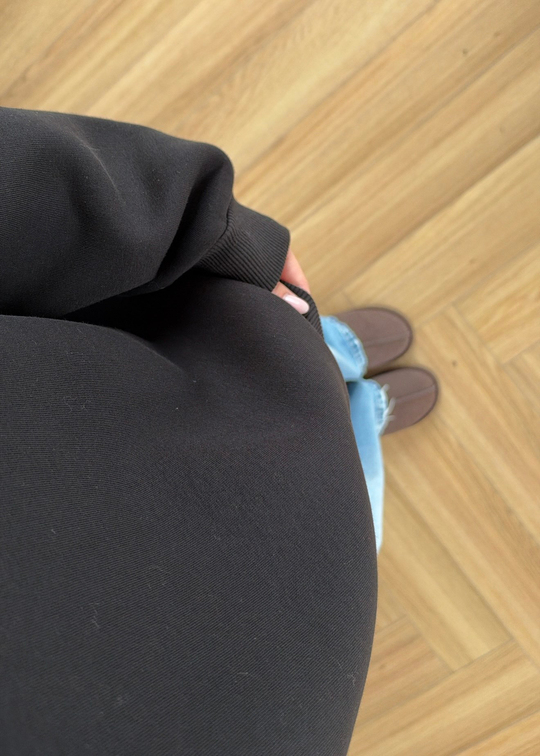 Şardonlu Basic Sweat SİYAH