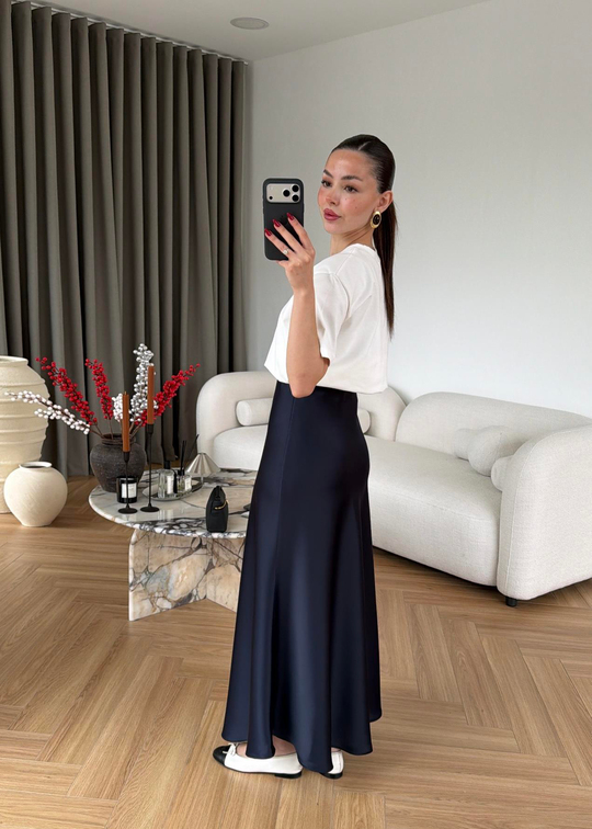 Serena Saten Etek LACİVERT