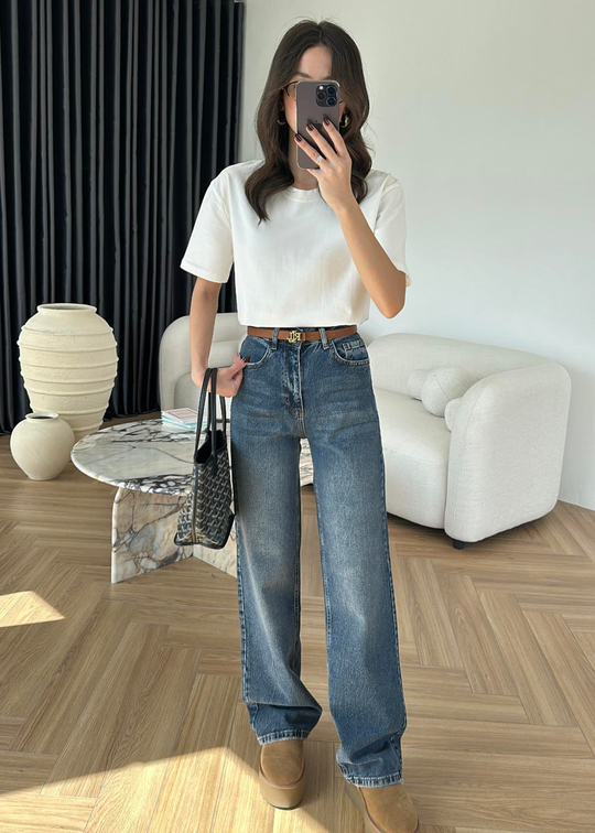 Straight Paça Dikişli Jean MAVİ