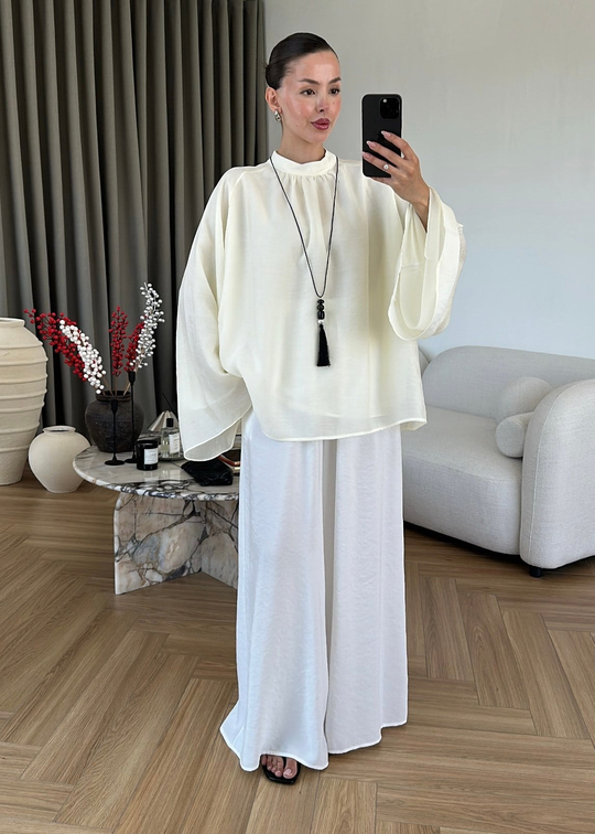 Sue Geniş Kol Gömlek SARI