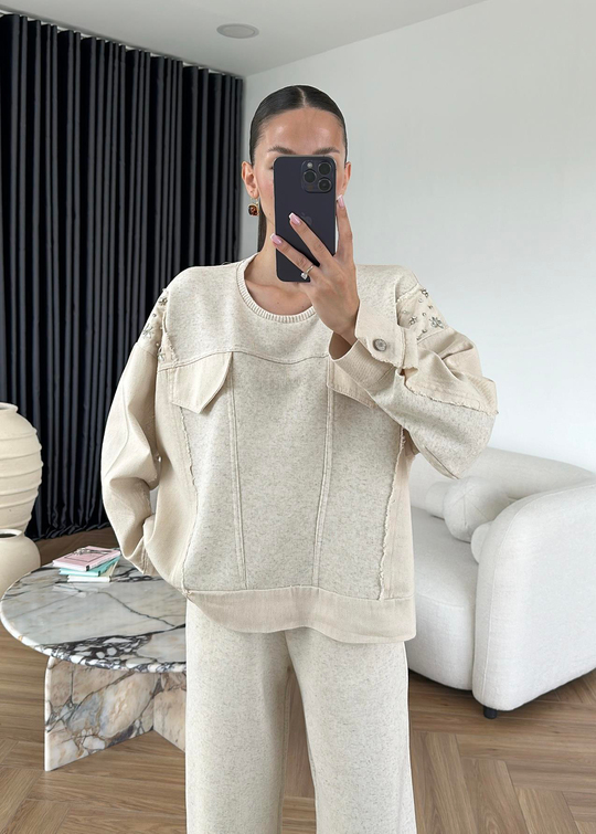 Sweat Pantolon Takım TAŞ