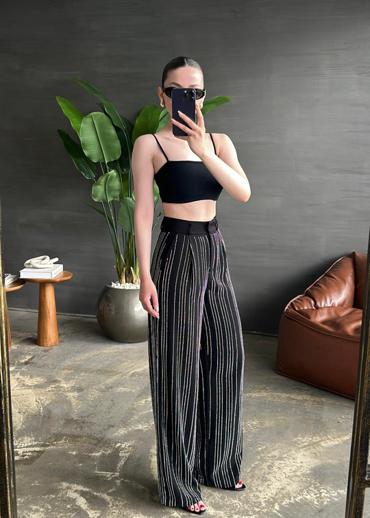Taşlı Premium Pantolon SİYAH
