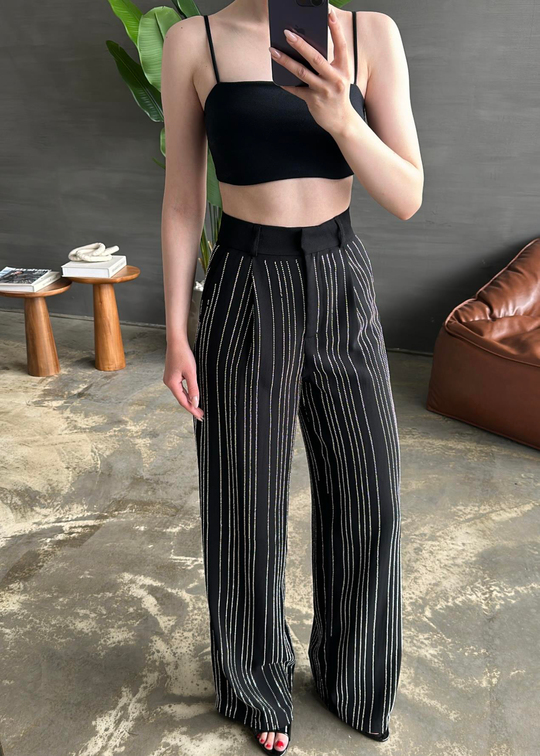 Taşlı Premium Pantolon SİYAH