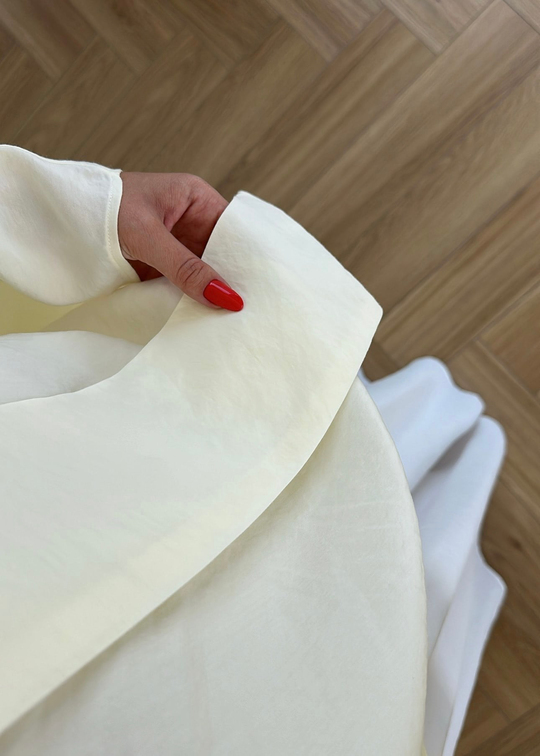 Tensel Fularlı Bluz SARI