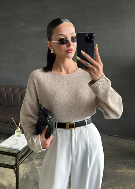 Triko Bluz VİZON