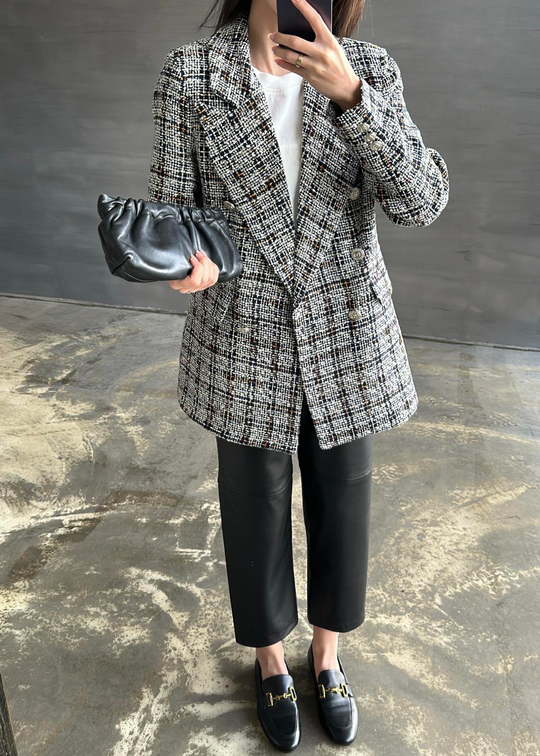 Tüvit Sim Geçişli Blazer EKRU