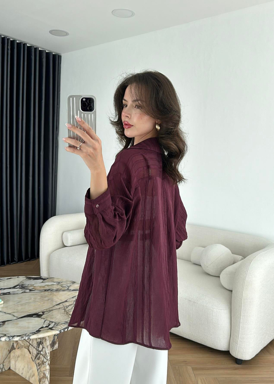 Viole Premium Gömlek MÜRDÜM
