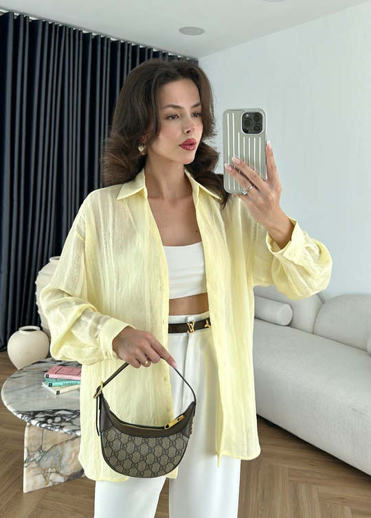 Viole Premium Gömlek SARI
