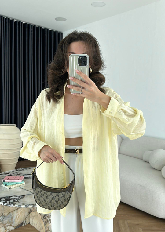 Viole Premium Gömlek SARI