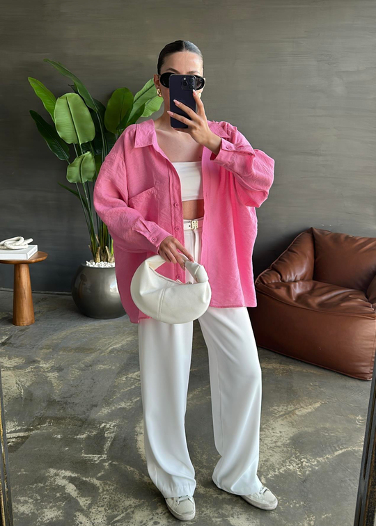 Voslo Rahat Gömlek ŞEKER PEMBE
