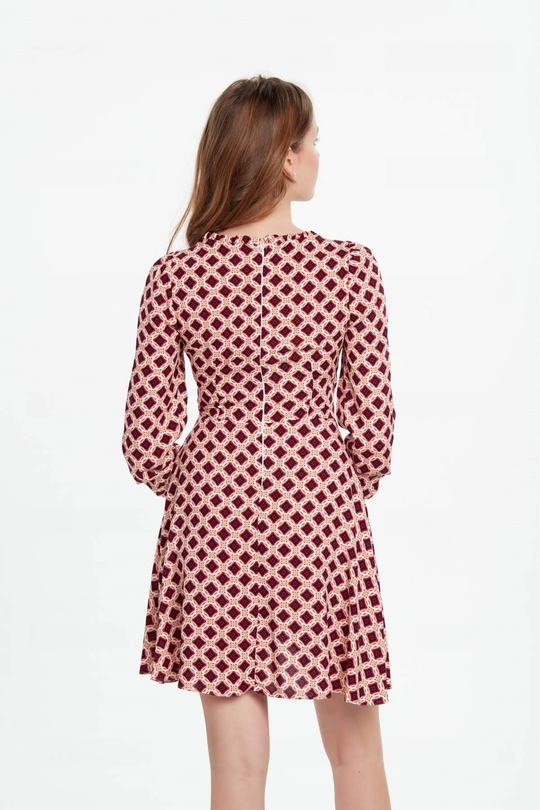 Anvelop desenli  elbise