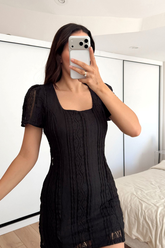 Alçin Karpuz Kol Mini Elbise 7262