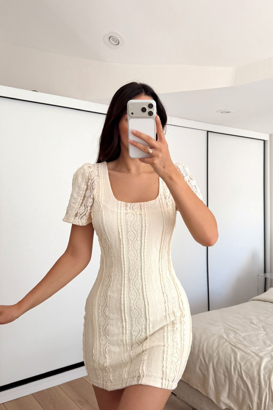 Alçin Karpuz Kol Mini Elbise 7262