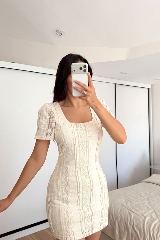 Alçin Karpuz Kol Mini Elbise 7262