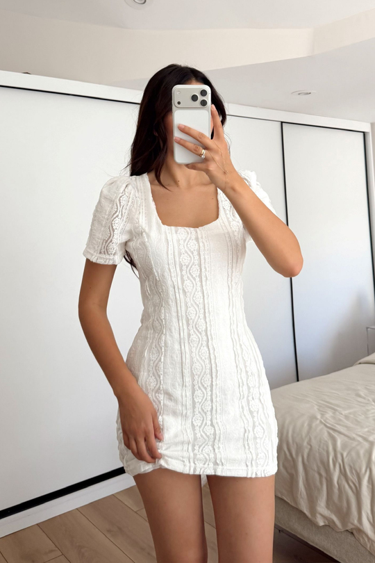 Alçin Karpuz Kol Mini Elbise 7262