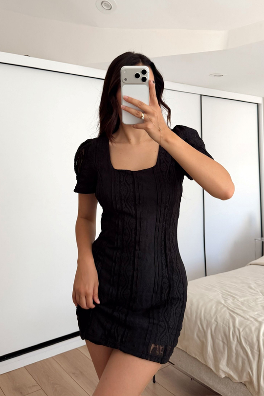 Alçin Karpuz Kol Mini Elbise 7262