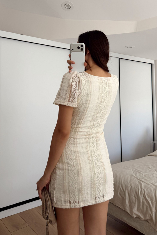 Alçin Karpuz Kol Mini Elbise 7262