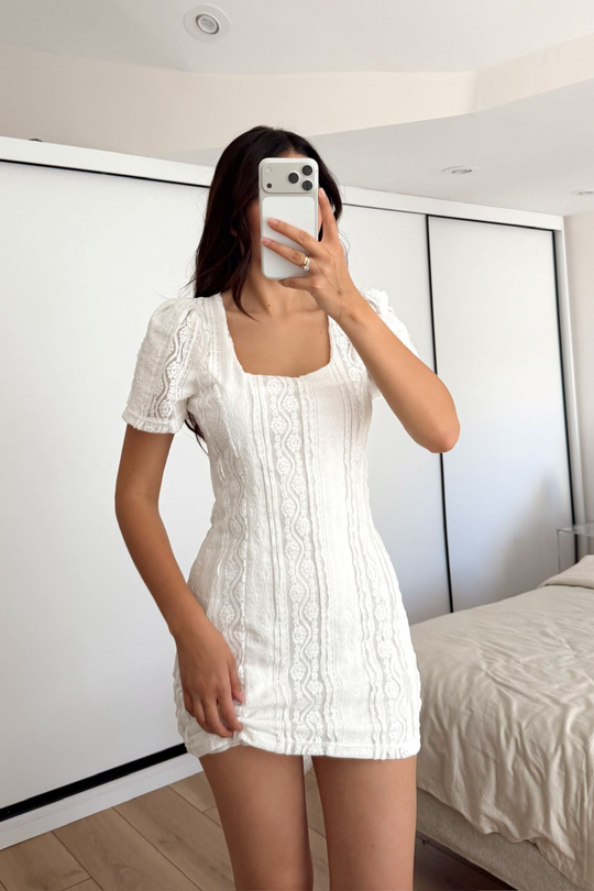 Alçin Karpuz Kol Mini Elbise 7262