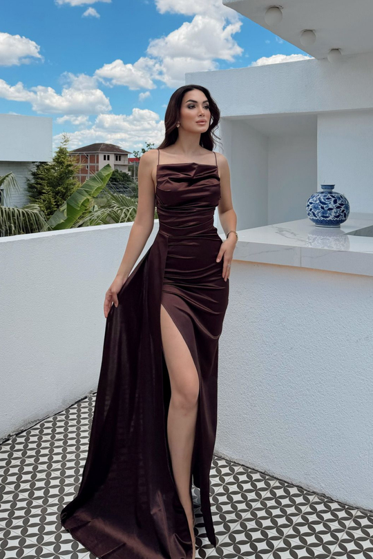 Allyso Degaje Yaka Yırtmaçlı Abiye 582243 