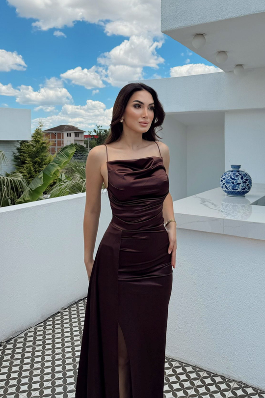 Allyso Degaje Yaka Yırtmaçlı Abiye 582243 