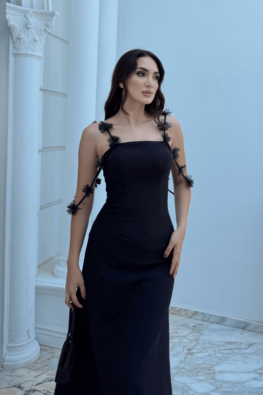 Askı Çiçek Detay Tasarım Abiye 1143