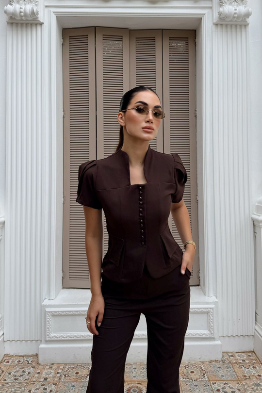 Ellis İkili Düğme Detay Takım 2235