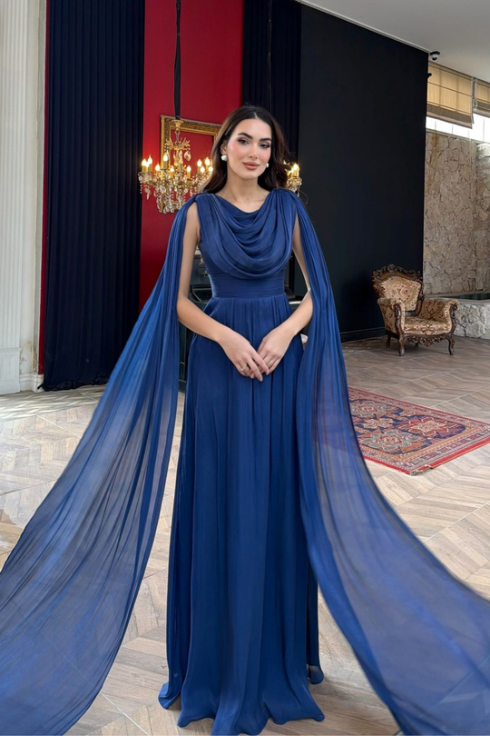 İlya Degaje Yaka Kol Detaylı Abiye 1154