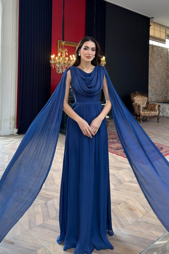 İlya Degaje Yaka Kol Detaylı Abiye 1154