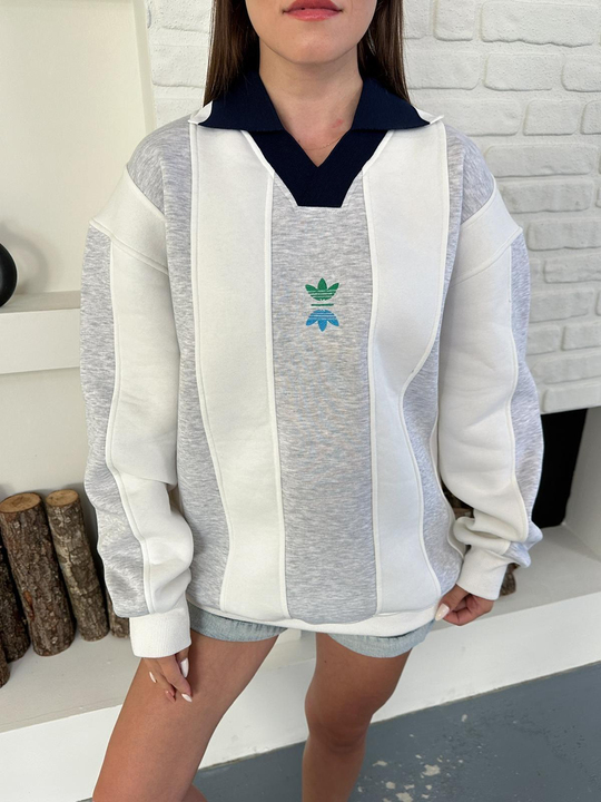Jose Polo Yaka Sweatshirt 1907 GRİ