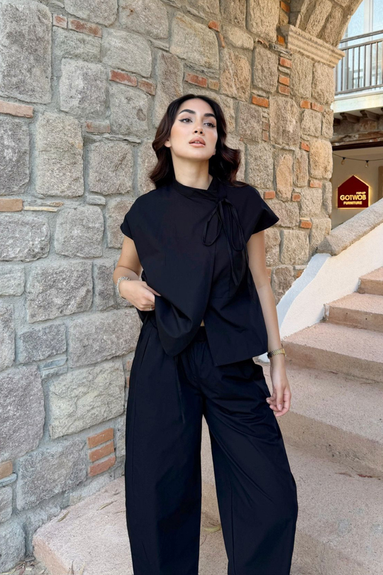 Nisan Poplin Balon Pantolon Takım 1550