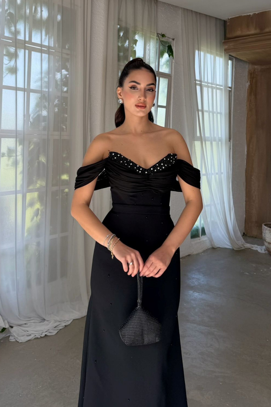 Talya Kayık Yaka İncili Abiye 1061