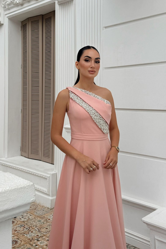 Tilbe Tek Kol Taşlı Abiye 310
