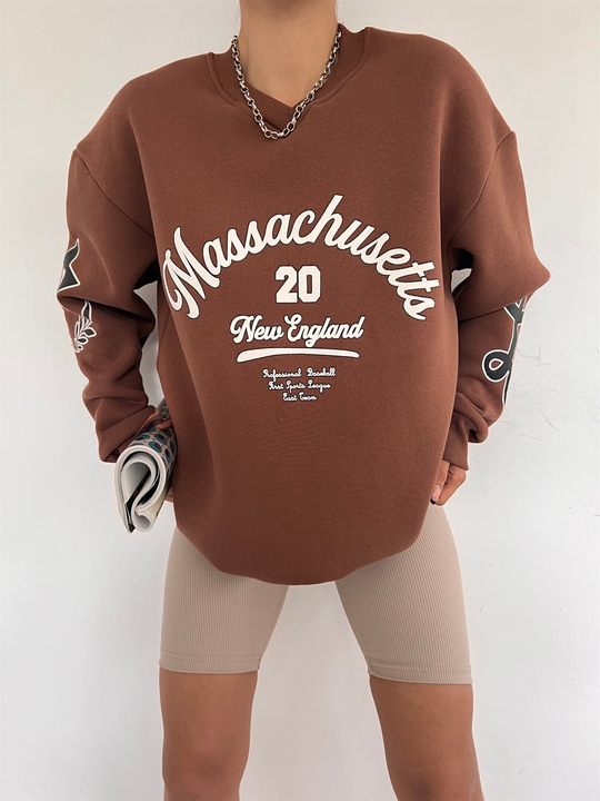 Massachusetts Sweat 8980 KAHVERENGİ
