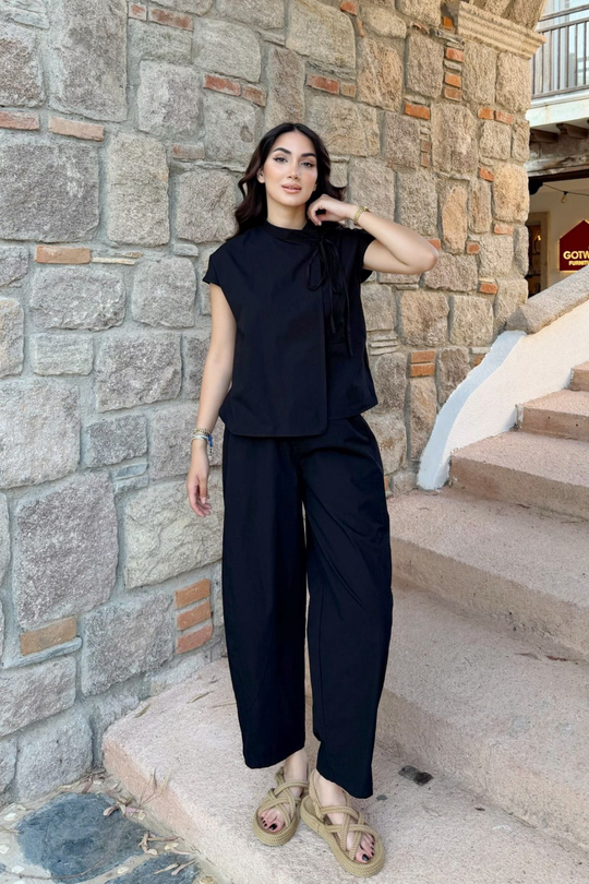Nisan Poplin Balon Pantolon Takım 1550