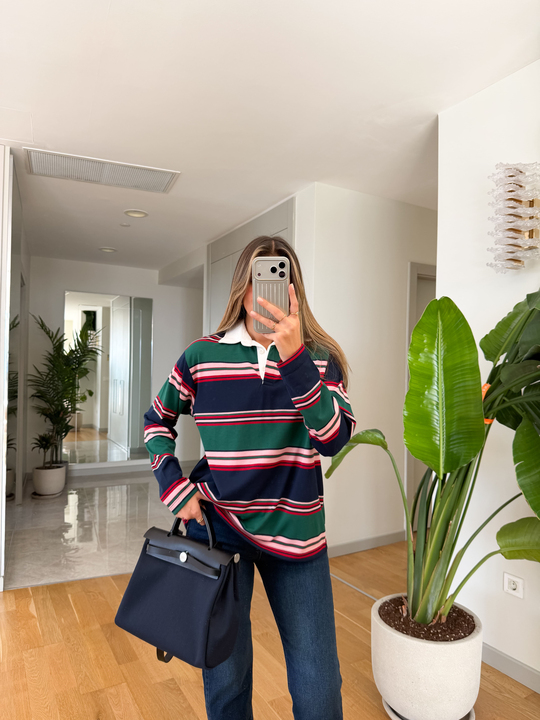 Tylor Çizgili Uzun Kol Sweatshirt