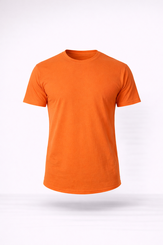 BASİC TSHİRTLERTuruncu Turuncu Slim Fit Basic T-SHİRT TB