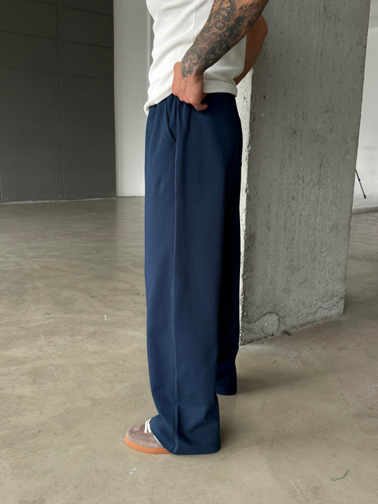 Lacivert Basic Baggy Pamuk Eşofman SC