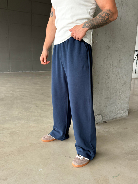 Lacivert Basic Baggy Pamuk Eşofman SC