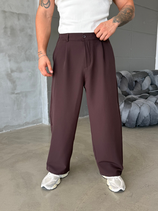 Kahve Double Bol Pantalon PLZ 27301