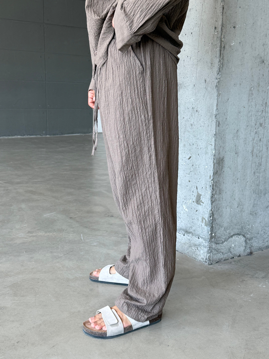 Kahve Gofre Pamuk Pantalon SNZ 1349