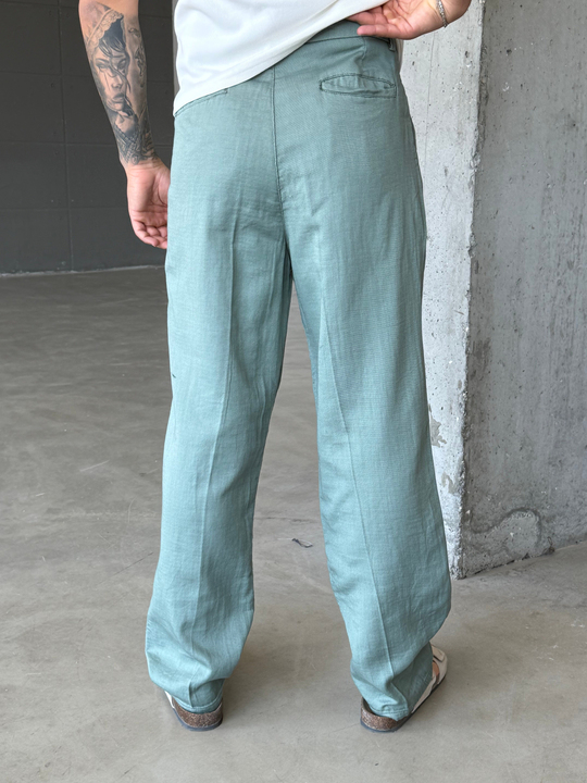 Mint Yumuşak Doku Keten Pantalon SNZ 1421
